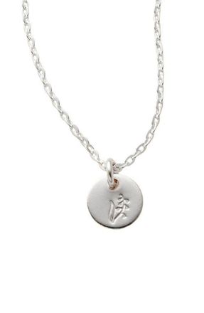 Made by Mary May Birth Flower Necklace in Silver at Nordstrom, Size Medium