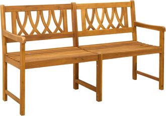 vidaXL Banco De Exterior 2 -plazas 150 X 56 X 90 Cm Vidaxl