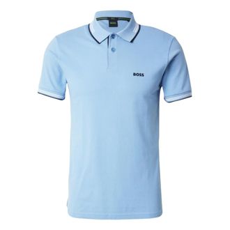 HUGO BOSS Tops, Heren, Blauw, S, Katoen, Paul Polo
