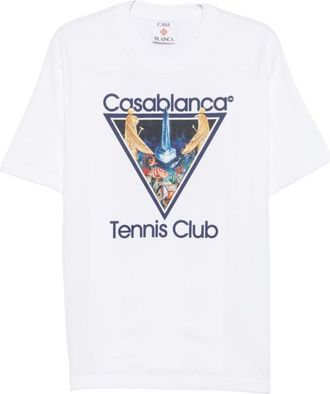 Casablanca White Graphic Logo T-Shirt