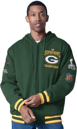 G-III Sports by Carl Banks Mens G-III Sports by Carl Banks Green Green Bay Packers Power Forward Commemorative Full-Zip Hooded Jacket at Nordstrom, Size Xx-Large