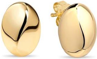 Devata Beveled Curved Dome Stud Earrings in Gold at Nordstrom Rack