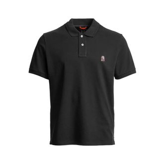 Parajumpers Polo Shirts, male, Black, Size: 2XL Patch Polo