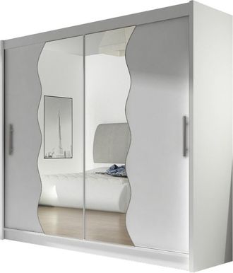 Mirjan24 Mobilier1 - Armario Closico 125, Blanco, 215x180x57cm, Puertas De Armario: Correderas, N&uacute;mero De Estantes: 0