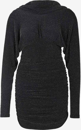 Saint Laurent Funkelndes Minikleid mit Wasserfall-R&uuml;ckenausschnitt