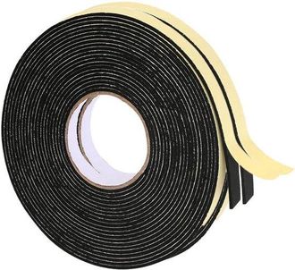 OEM Cinta De Espuma Eva, 2 Rollos &times; 10 M - 10 &times; 2 Mm, Autoadhesiva, Para Puertas Y Ventanas, A Prueba De Corrientes De Aire, Insonorizaci&oacute;n Y Polvo