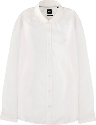 HUGO BOSS White Regular Logo Shirt