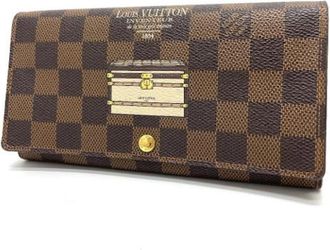 Louis Vuitton Pre-owned Canvas Wallet - Dames - Vintage Accessoires - Bruin - ONE Size - Vintage