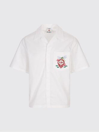 Casablanca Camicia di cotone con logo Casablanca