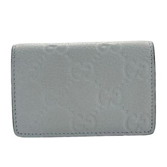Gucci Pre-owned Card Case - Heren - Vintage Accessoires - Grijs - ONE Size - Leer - Vintage
