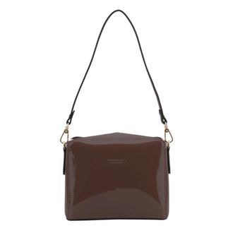Pourchet Cassetta Vernis - Dames - Tassen - Bruin - Maat: ONE Size Leer