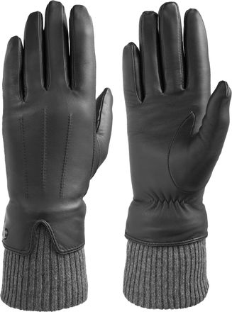 Pearlwood Lederhandschuhe PEARLWOOD, Damen, Gr. 7.5, schwarz, Ziegenleder, Handschuhe Lederhandschuhe, Touchscreen proofed - mit 10 Fingern bedienbar