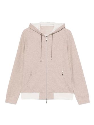 Doriani Cashmere Cardigan con cappuccio - Toni neutri