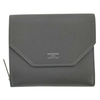 Balenciaga Pre-owned Wallets, female, Gray, Size: ONE SIZE Pre-owned Tri-fold Wallet