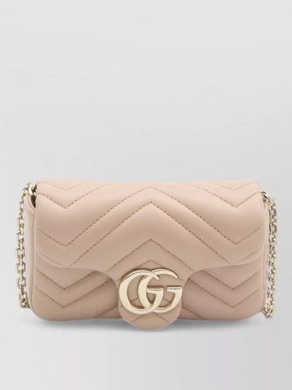 Gucci marmont mini chain leather crossbody bag