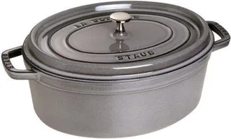 Staub Cocotte Ovalada, Hierro Fundido, Gris Grafito, 11 Cm - Staub