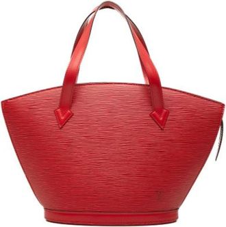 Louis Vuitton Pre-owned Saint Jacques PM - Dames - Vintage Handtas - Rood - ONE Size - Leer - Vintage