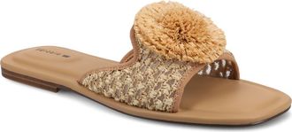 Birdies The Kiwi Pom Sandal in Tan Openweave at Nordstrom, Size 10.5