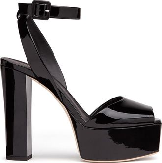 Generic Womens Platform Chunky Block High Heel Sandals,Elegant Sexy Ankle Strap Open Toe Sandles Buckle Prom Dress Party Evening Heeled Shoes,black,2.5 UK