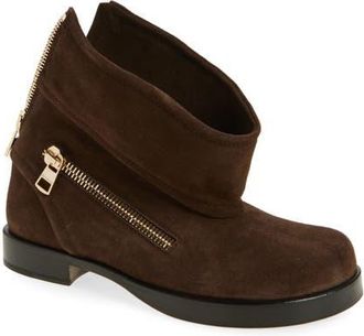J.W.Anderson Biker Foldover Shaft Bootie in 600 Brown at Nordstrom, Size 8.5Us