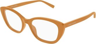 Saint Laurent Cat-eye Optisch Montuur - unisex - Accessoires - Geel - Maat: 54 MM