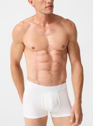 Le 31 Mens 3 ribbed stretch trunk Organic Cotton and recycled polyester