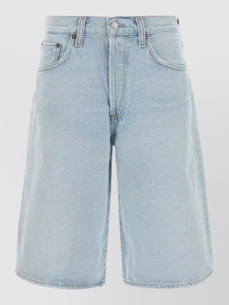 A Gold E ramona denim bermuda shorts belt loop