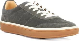 Dune London Mens Tony - Suede Lace-Up Trainers - Grey - Size UK 10