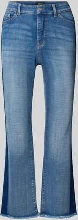 Marc Cain Flared Jeans mit 5-Pocket-Design Modell FORLI in Bleu Melange, Größe 42