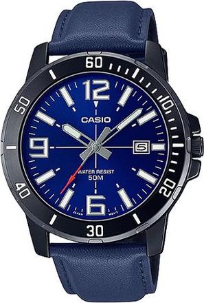 Casio Casio Dress Classic Analog Watch Metallic Blue MTP-VD01BL-2BV