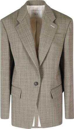 Tela Olive Heritage Wool Jacket With Classic Notched Lapel