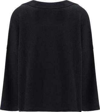 Alanui Womens Sweater With Polo Collar Black