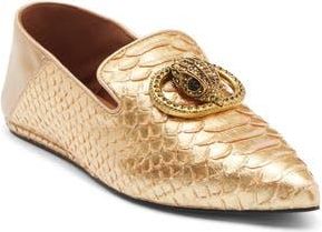 Kurt Geiger Chelsea Flat in Gold at Nordstrom Rack, Size 6.5