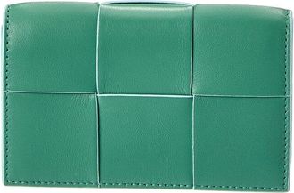 Bottega Veneta Maxi Intrecciato Leather Business Card Case