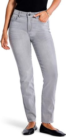 Nic+Zoe Ankle Straight Leg Jeans in Mercury at Nordstrom, Size 25