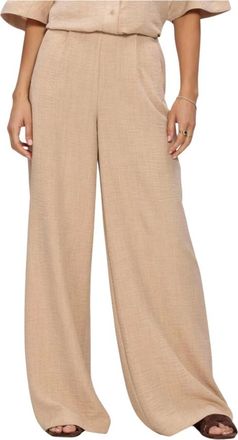 Est'seven Broeken, Dames, Beige, L, Dames Broeken Jildau Trouser 26