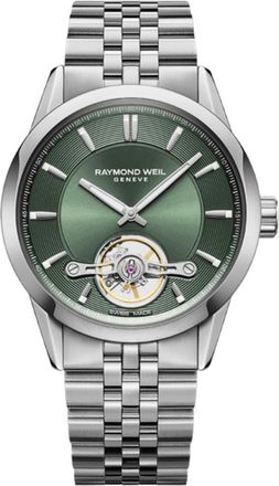 Raymond Weil Freelancer Automatic Green Dial Steel Mens Watch 2781-ST-52051
