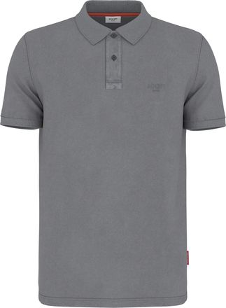 Joop Poloshirt JOOP JEANS Ambrosian, Herren, Gr. S, grau (medium grau), Jersey, Obermaterial: 95% Baumwolle, 5% Elasthan, clean, unifarben, klassisch, Rund