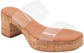 Andr&eacute; Assous Cairo Platform Sandal in Clear at Nordstrom Rack, Size 10