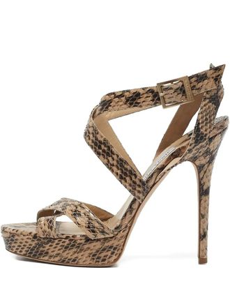 Jimmy Choo London 135mm leather sandals - Brown
