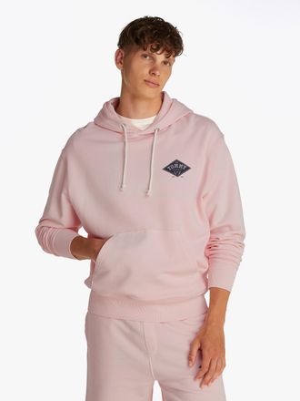 Tommy Jeans Kapuzensweatshirt TOMMY JEANS TJM RLX VARSITY GRAPHICS HOODIE, Herren, Gr. XXL, rosa (precious pink), Sweatware, Obermaterial: 100% Baumwolle, relaxed