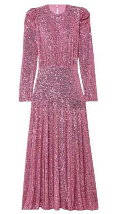Rixo Pink Sequin Cerise Maxi Dress Size XS