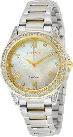 Citizen POV Eco-Drive Mother of Pearl Dial Ladies Watch EM0234-59D