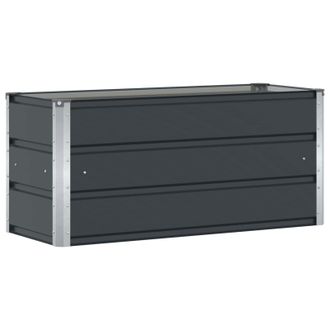 vidaXL Jardinera Antracita 100 X 40 X 45 Cm Acero Vidaxl