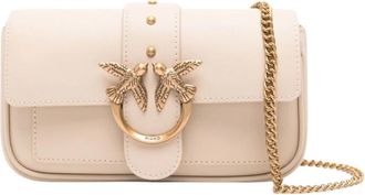 Pinko Love One Pocket - Dames - Schoudertassen - Beige - ONE Size - Tassen