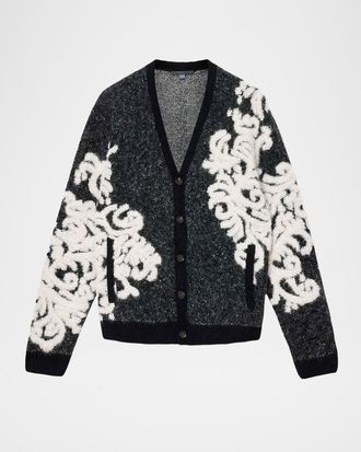 John Varvatos Men & apos;s La Morra Filigree Cardigan