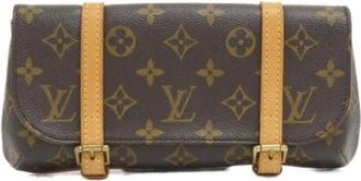 Louis Vuitton Pre-owned Belt Bags, female, Brown, Size: ONE SIZE Pre-owned Pochette Marelle Monogram Waist Bag