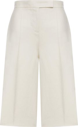Max Mara KAKI LINEN BERMUDA SHORTS - Max Mara - Woman