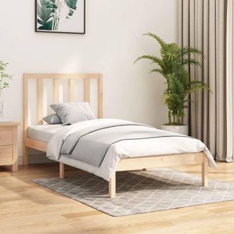 vidaXL Estructura De Cama Sin Colch&oacute;n Madera Maciza De Pino 90x200 Cm Vidaxl
