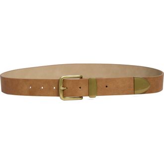 Steve Madden Ripple Faux Leather Belt in Tobacco at Nordstrom Rack, Size X-Large